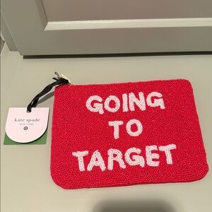 Kate Spade Red Beaded Clutch